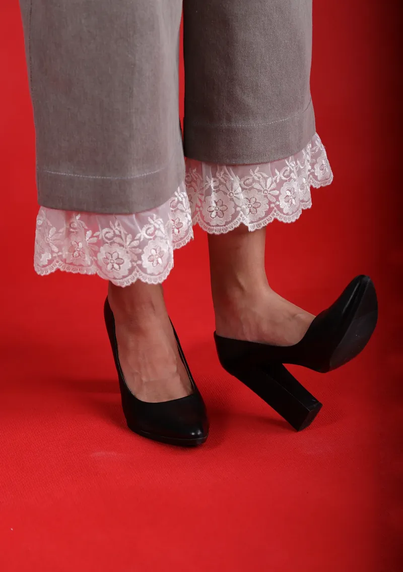 Ash lace pants with heels